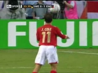 Joe Cole from England - Goal against Sweden