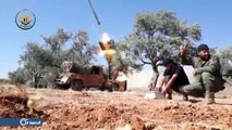 الفصائل تقصف بالصواريخ تجمعات ميليشيا أسد غرب حماة
