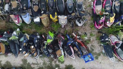 Milli servet hurdaya çıktı, 8 yıldır bekleyen var...Yediemin otoparkında çürümeye bırakılan binlerce araç havadan görüntülendi