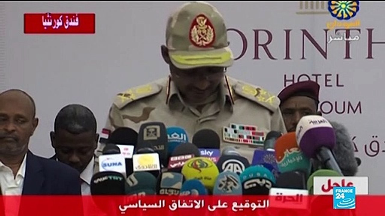 Sudanese military leaders, opposition agree on power-sharing deal