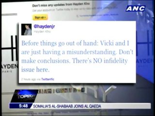 Hayden and Vicki breaking up?