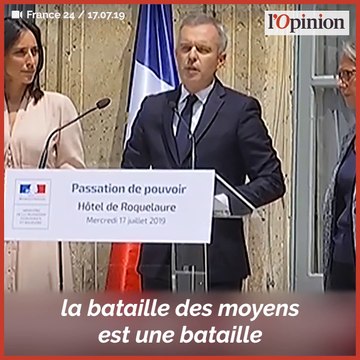 Passation de pouvoir: le «double soulagement» de François de Rugy