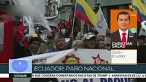 Paro nacional en Ecuador cumple segunda jornada