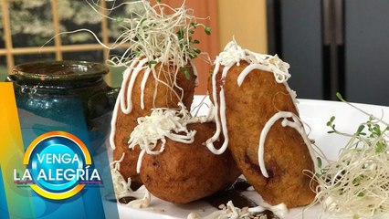 ¡Prepara estos molotes de plátano y carne con mole! | Venga La Alegría