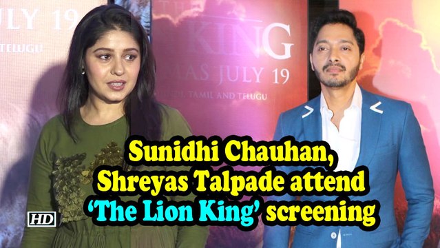 'The Lion King' screening: Sunidhi Chauhan, Shreyas Talpade and others attend