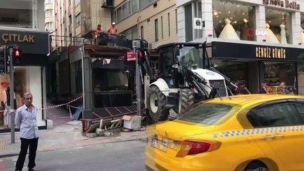 İstanbul’un göbeğindeki 23 yıllık kafeterya yıkıldı