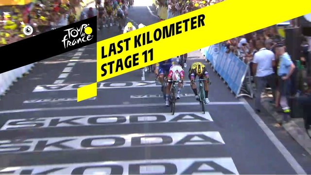 Last kilometer / Flamme rouge - Étape 11 / Stage 11 - Tour de France 2019