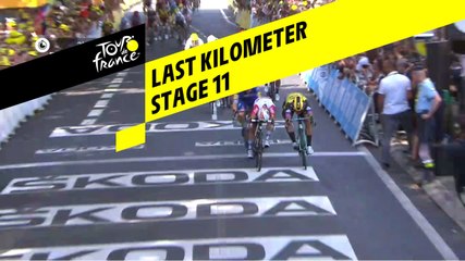 Last kilometer / Flamme rouge - Étape 11 / Stage 11 - Tour de France 2019