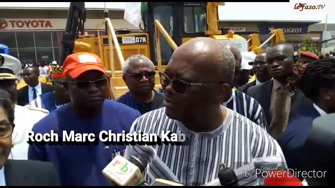 Boulevard des Tansoba de Ouagadougou  Le président Roch Kaboré lance officiellement les travaux de réhabilitation
