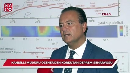 Kandilli Müdürü Özener'den korkutan deprem senaryosu