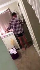 Dad Wretches Over Baby's Business