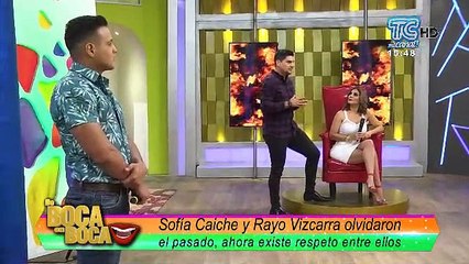 Sofía Caiche y su ex Rayo Vizcarra nuevamente frente a frente en la televisión