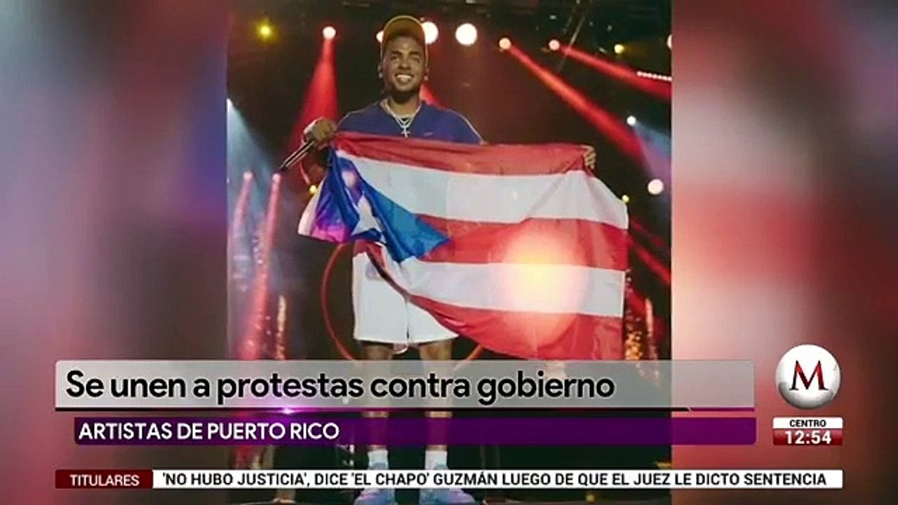 Artistas puertorriquenos se unen a protestas contra gobierno