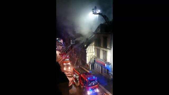 Important incendie rue Kléber à Troyes, jeudi 18 juillet 2019