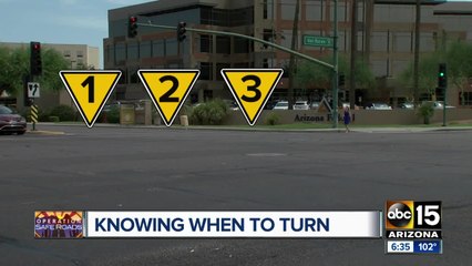 What is Arizona's law when pedestrians are in the crosswalk?