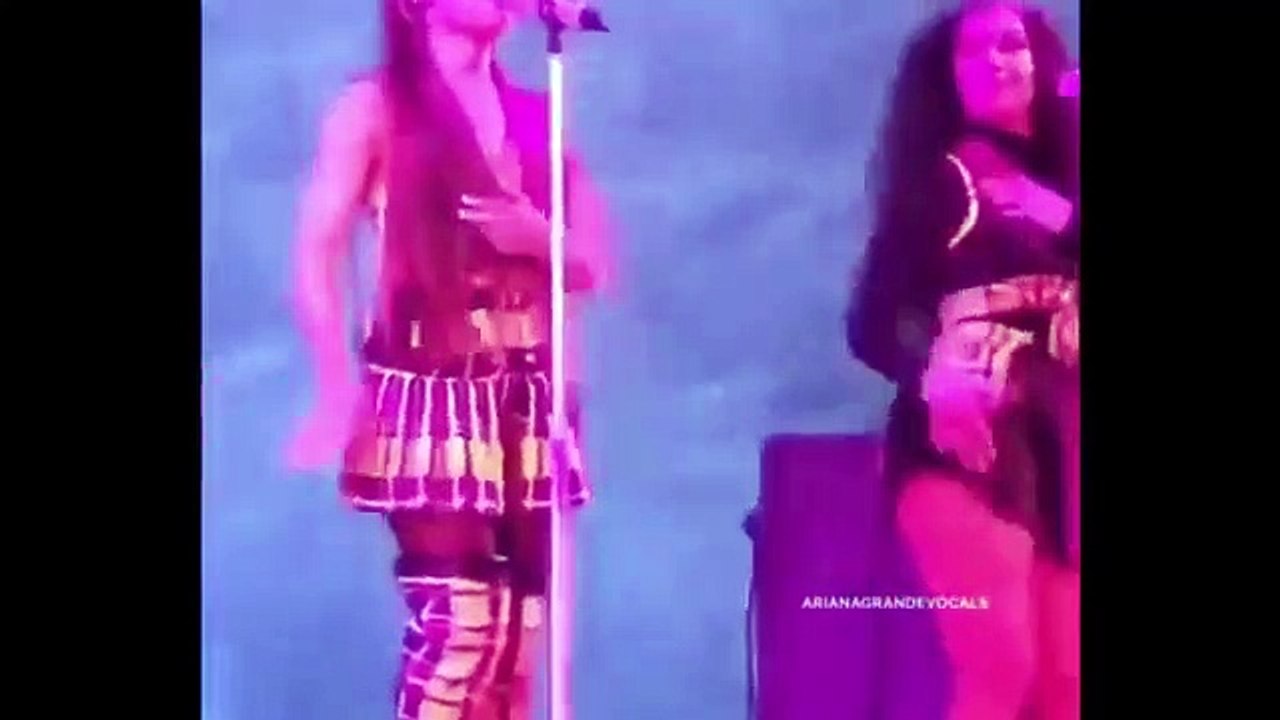 Ariana Grande breaks down crying over Mac Miller live on stage in his hometown Sweetener World Tour