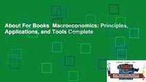 About For Books  Macroeconomics: Principles, Applications, and Tools Complete