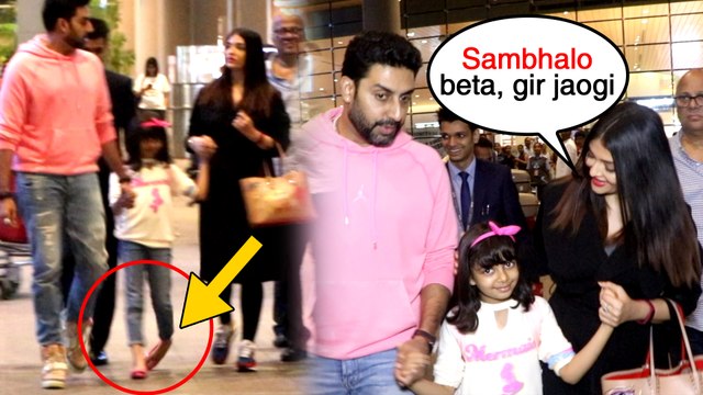 Aaradhya Bachchan FACES DIFFICULTY In Walking Again With Aishwarya Rai, Abhishek Bachchan