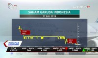 Saham Garuda Indonesia Anjlok Imbas Viralnya Menu Tulis Tangan dan Surat Larangan Foto