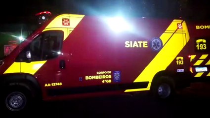 Criança, ocupante de carro que atropelou cavalo, é atendida pelo Siate na PR-180