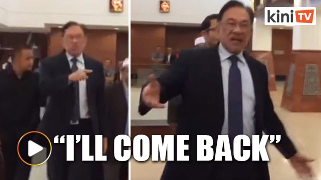 I'll come back, Anwar tells reporters as he rushes into Dewan Rakyat