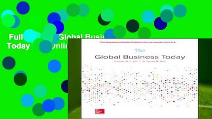Full version  Global Business Today  For Online