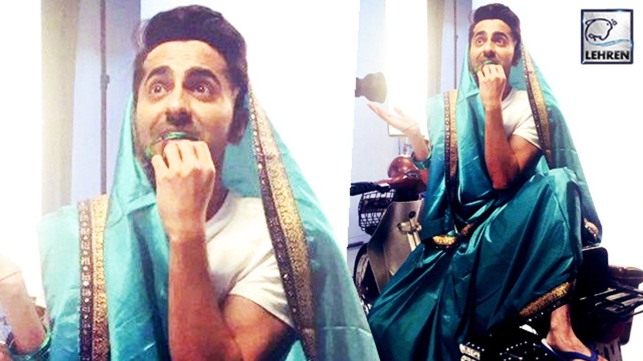 Here’s How Ayushmann Khurrana Nails #SareeTwitter Challenge Like A Boss