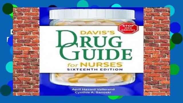 Davis s Drug Guide for Nurses Review