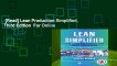 [Read] Lean Production Simplified, Third Edition  For Online