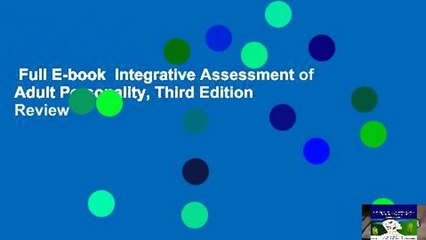 Full E-book  Integrative Assessment of Adult Personality, Third Edition  Review