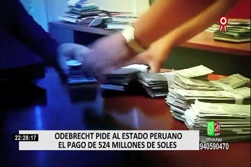 Odebrecht pide al Estado peruano el pago de 524 millones de soles