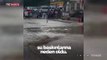 Düzce'de şiddetli yağış nedeniyle su baskınları yaşandı