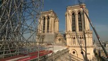 Notre-Dame : le ministre de la Culture mesure l'ampleur des dégâts