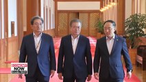 Moon meets with political party leaders for talks on Japan's export regulation