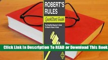 Online Robert's Rules QuickStart Guide: The Simplified Beginner's Guide to Robert's Rules of