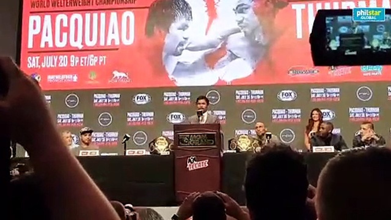 Pacquiao's final remarks at final presser
