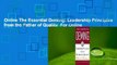 Online The Essential Deming: Leadership Principles from the Father of Quality  For Online