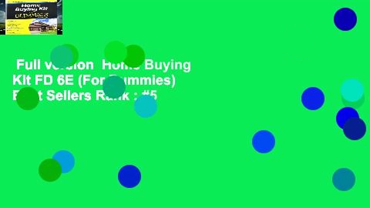 Full version Home Buying Kit FD 6E (For Dummies) Best Sellers Rank 5