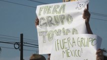 Manifestantes piden quitar concesión a minera Grupo México por derrame tóxico