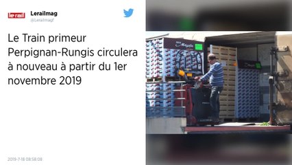 Le train de fret Perpignan-Rungis suspendu jusqu’au 1er novembre prochain