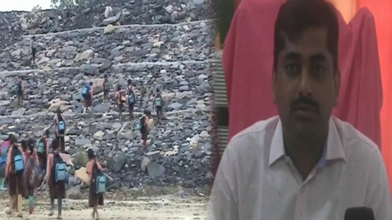 अम्बेडकर नगर जान जोखिम में डालकर बच्चे रोज जा रहे हैं स्कूल, मां-बाप भेजने से कर रहे मना