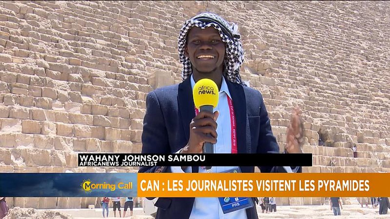 CAN 2019 : les journalistes visitent les pyramides en Egypte