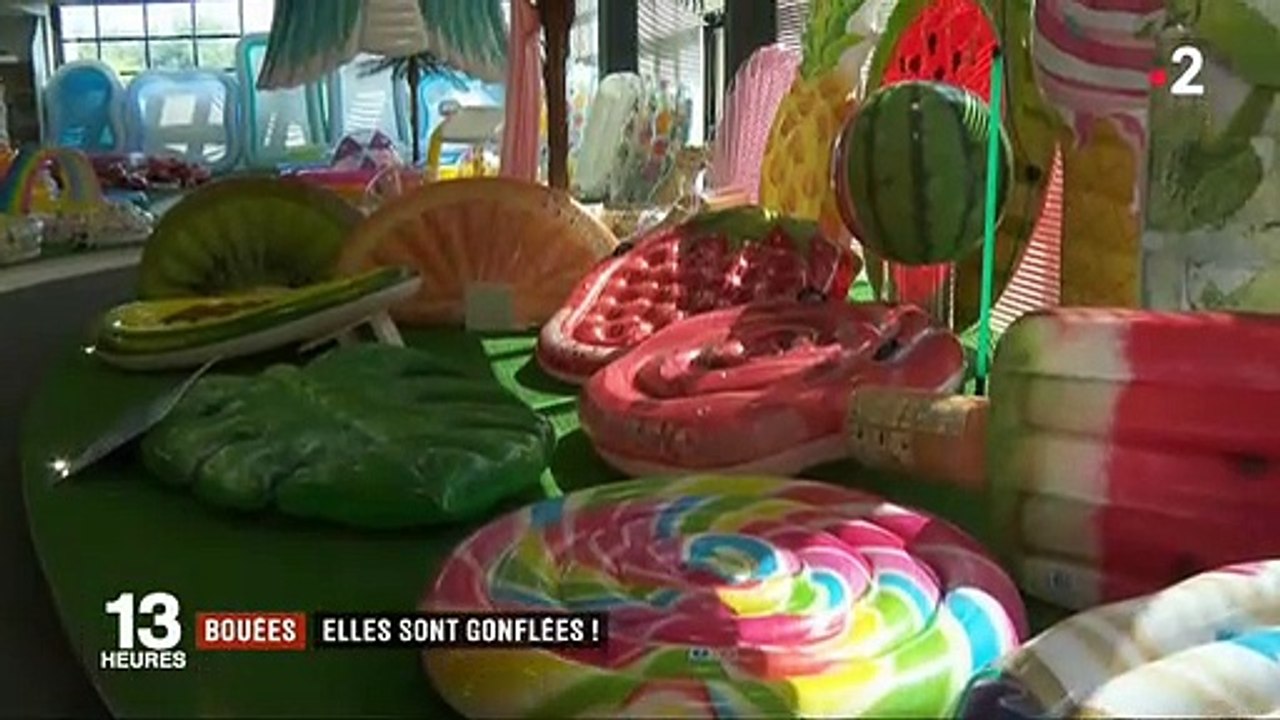 Avec les vacances, les bouées gonflables envahissent les plages. Quelles sont les tendances de cet été? - VIDEO