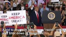 Trump rallies in Greenville as impeachment bid blocked in Congress