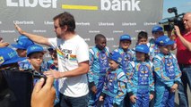 Fernando Alonso en Llanera