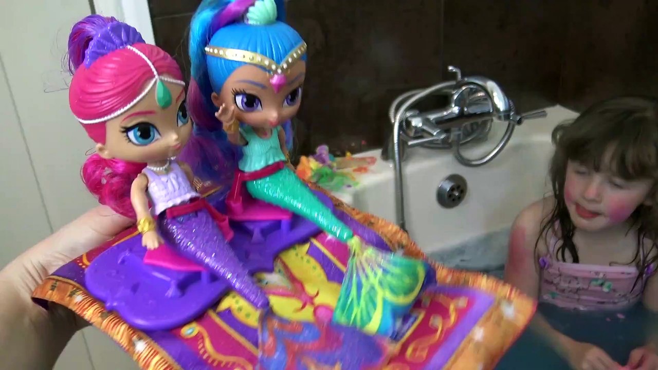 Shimmer and Shine - Hora do banho - sereia Shine and Shine - Magia, Brilho e Diversão