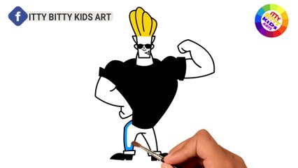 Coloriage Johnny | Peinture pour les tout-petits et dessin pour les enfants | Itty Bitty Enfants Art