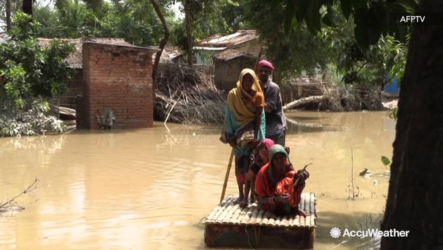 Widespread flooding in India leaving residents in despair and hungry