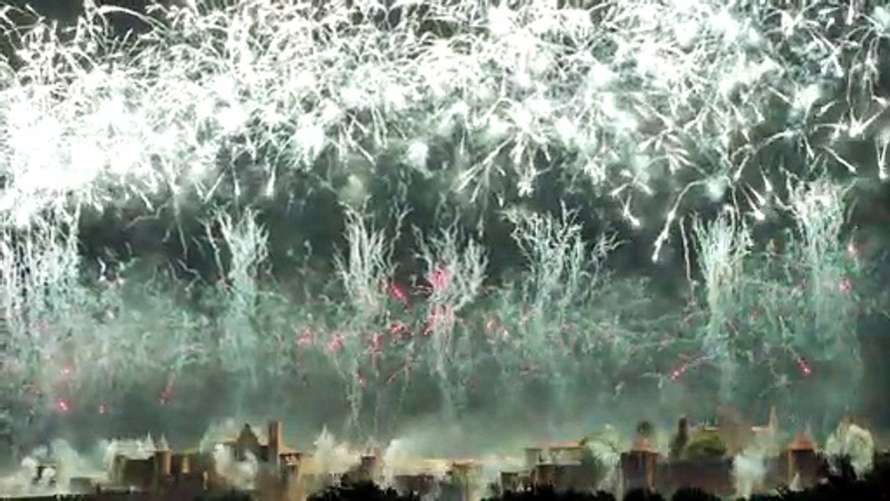 Feu d'artifice du 14 Juillet 2019 à Carcassonne