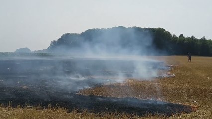 Clavier : incendie dans un champ causé par un dépôt clandestin
